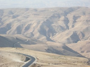 sulla strada per il Monte Nebo (Giordania)