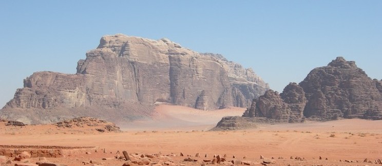 vista sul Wadi Rum (Giordania)