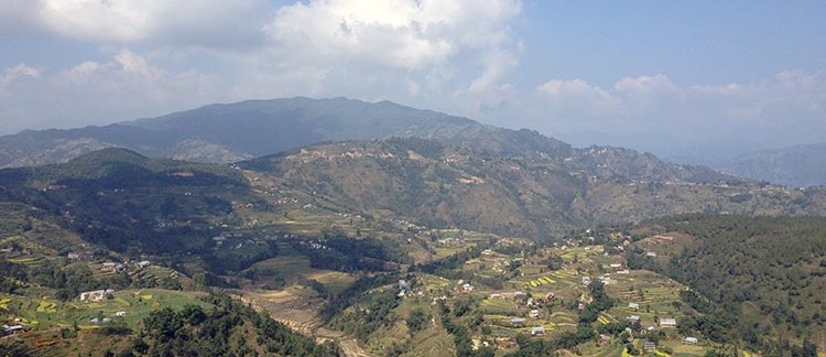 vallata sulla strada per Nagarkot (Nepal)