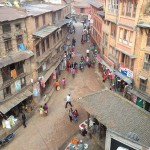 la strada per Taumadhi Tole (Bhaktapur, Nepal)