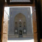 vista sulla Medressa Miri Arab (Bukhara, Uzbekistan)
