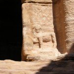 Tomba dei Leoni, particolare (Petra, Giordania)