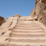 ascesa per l'Altura del Sacrificio a Petra (Giordania)