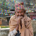 anziano al Tempio di Pharping (Nepal)