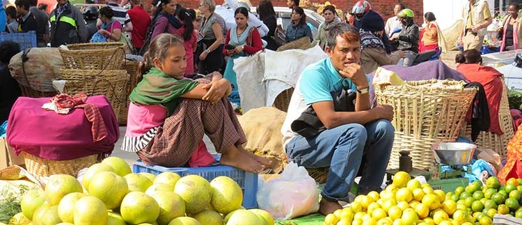 al mercato di Durbar Square (Kathmandu, Nepal)